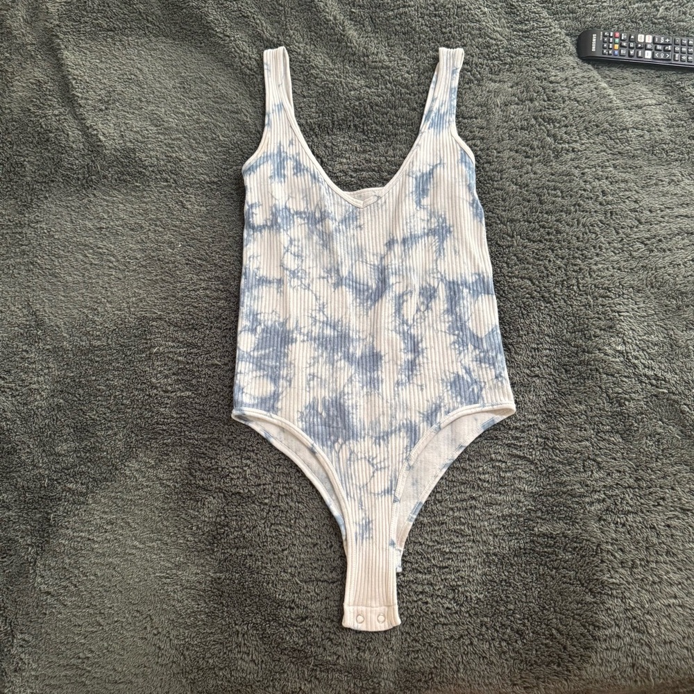 Blue Tie-Dye Bodysuit